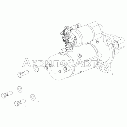 6565.3708001 Установка стартера 6565.3708001 Установка стартера
