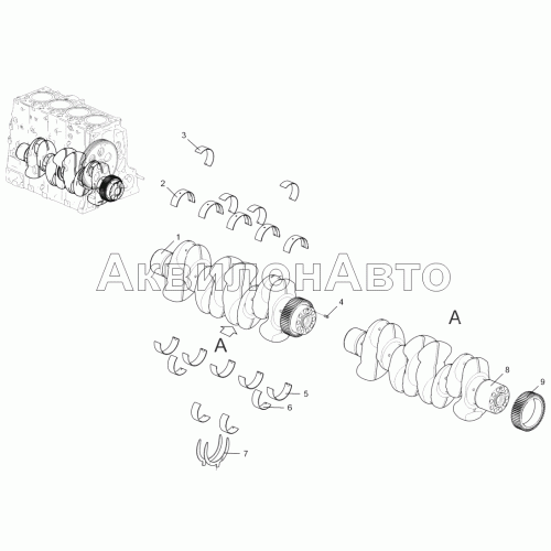 Вал коленчатый