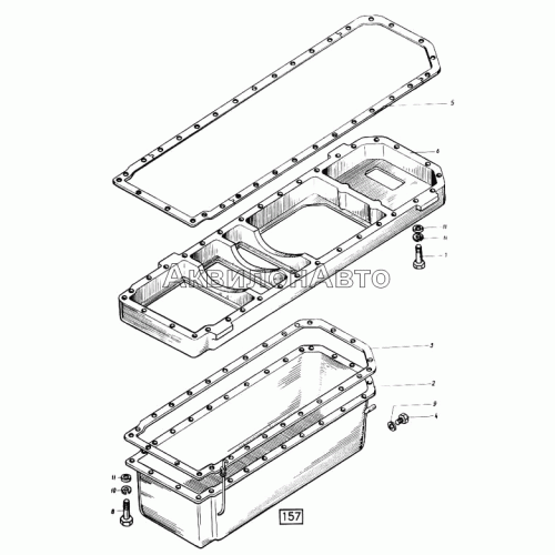 Крышка картера нижняя (поддон) СМД-31, -31А, -31.01, 31Б.04 Крышка картера нижняя (поддон) СМД-31, -31А, -31.01, 31Б.04