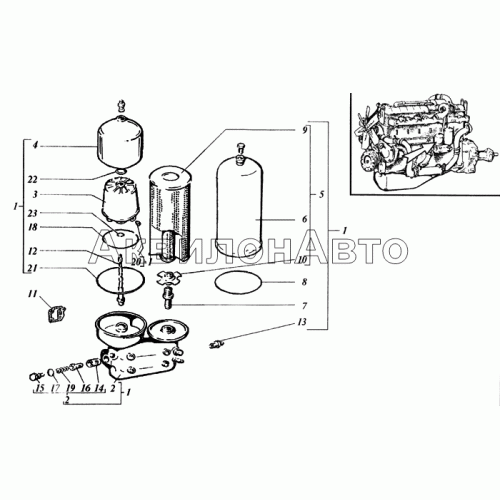 Центрифуга с разборным масляным фильтром Центрифуга с разборным масляным фильтром