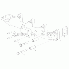 5347.1008005 Установка выпускного коллектора (ЯМЗ-53443-20, ЯМЗ-53443-22, ЯМЗ-53443-30)