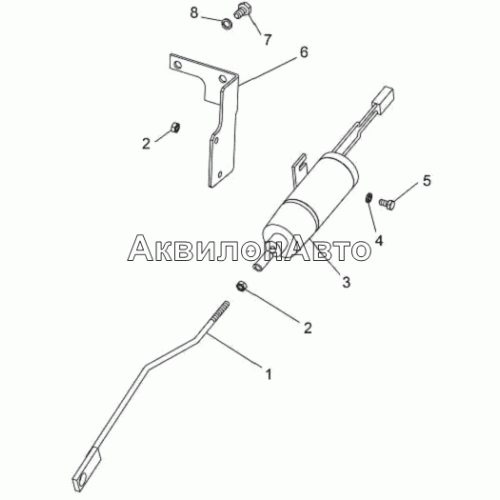 Привод рычага останова ТНВД Привод рычага останова ТНВД