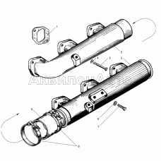 Трубопроводы впускные ЯМЗ-240М2