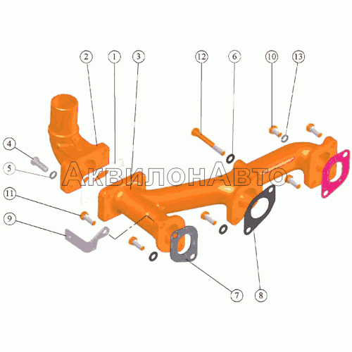 Коллектор выпускной Коллектор выпускной