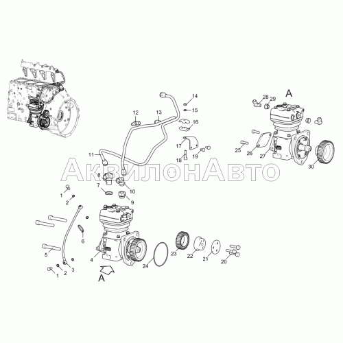 Компрессор пневматического тормоза 5342-30-350900-010