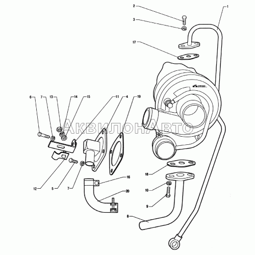 Маслопроводы турбокомпрессора (245-1118000-Ж) Маслопроводы турбокомпрессора (245-1118000-Ж)