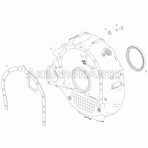 658.1002309 Установка картера маховика 658.1002309 Установка картера маховика