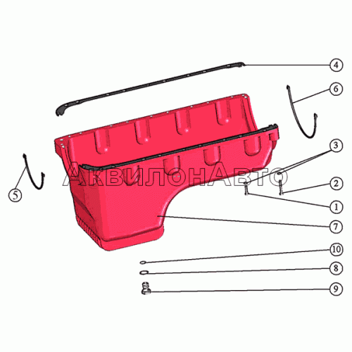 Установка масляного картера Установка масляного картера