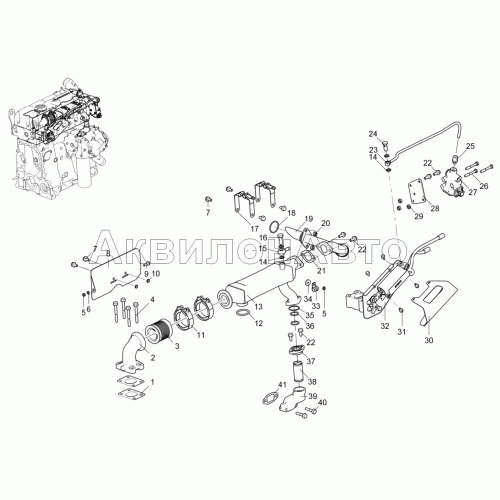 Система рециркуляции ОГ 5340-30-121300-010