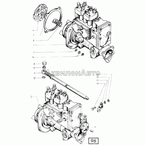Насос топливный с приводом СМД-60, -62, -64, -66, -72, -61, -63, -65, -73