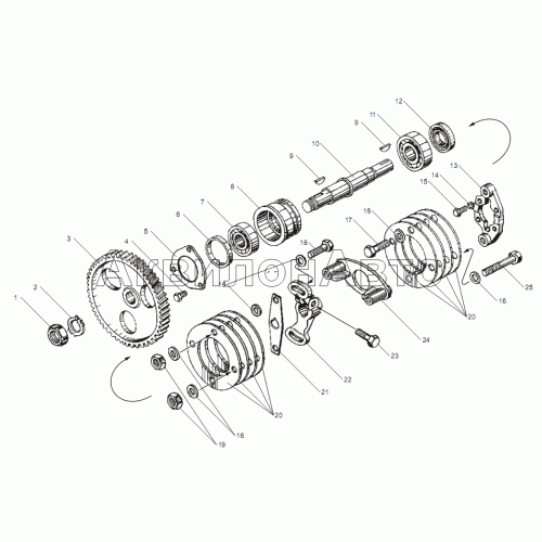 Привод топливного насоса высокого давления