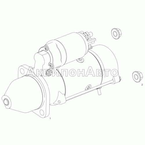 5343.3708005 Установка стартера (ЯМЗ-53441-20)