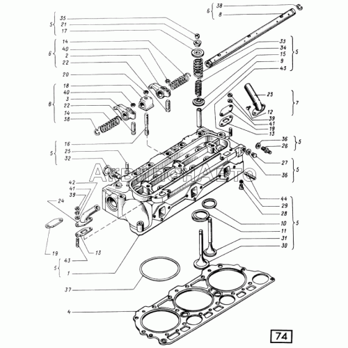 Головка цилиндров СМД-60, -62, -64, -66, -72 Головка цилиндров СМД-60, -62, -64, -66, -72