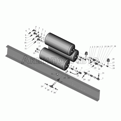 Присоединительная арматура к ресиверам