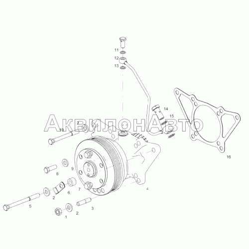 6562.1308007-20 Установка привода вентилятора 6562.1308007-20 Установка привода вентилятора