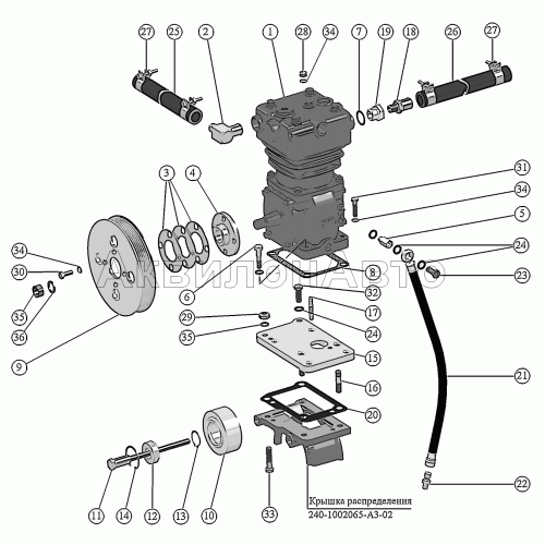 Установка компрессора. Установка компрессора.