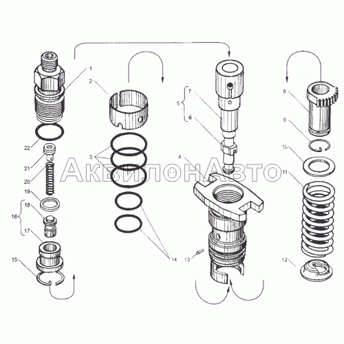 Секция топливного насоса высокого давления