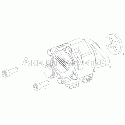 5347.3407005 Установка насоса гидроусилителя руля (ЯМЗ-53441-20)