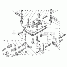 Крышка регулятора верхняя и рычаги с корректорами