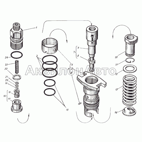 Секция топливного насоса высокого давления