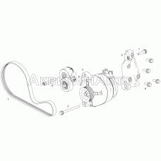 5343.3701001 Установка генератора (ЯМЗ-53441-20)