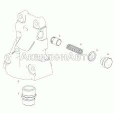5340.1012012 Корпус масляного фильтра с клапаном теплообменника