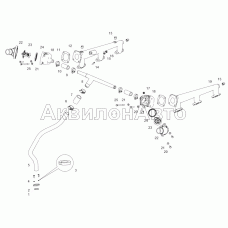 6582.1306005 Установка труб водяных и термостатов системы охлаждения