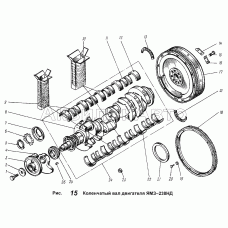Коленчатый вал двигателя ЯМЗ-238НД