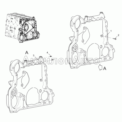Корпус шестерен 5340-30-100200-030 Корпус шестерен 5340-30-100200-030