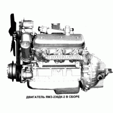 Двигатель ЯМЗ-236ДК-2 в сборе