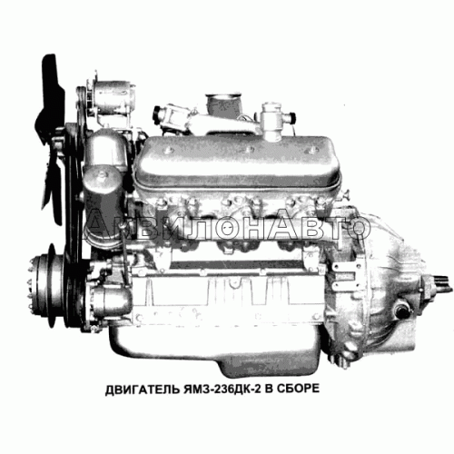 Двигатель ЯМЗ-236ДК-2 в сборе Двигатель ЯМЗ-236ДК-2 в сборе
