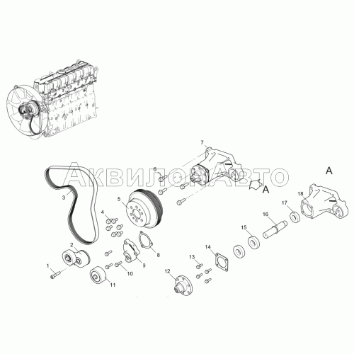 Привод вентилятора 536-30-130800-020