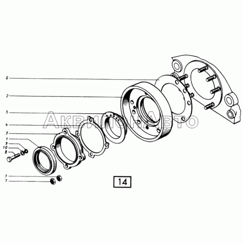 Опора передняя СМД-21, -22, 22А, 23, 23.01, 23.02, 24, 24.01, 24.02 Опора передняя СМД-21, -22, 22А, 23, 23.01, 23.02, 24, 24.01, 24.02