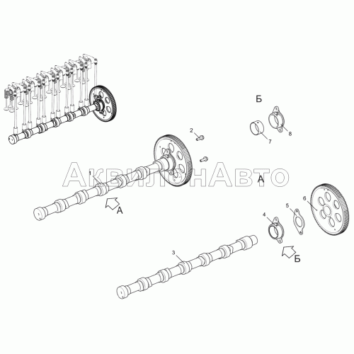 Вал распределительный 536-30-100600-010