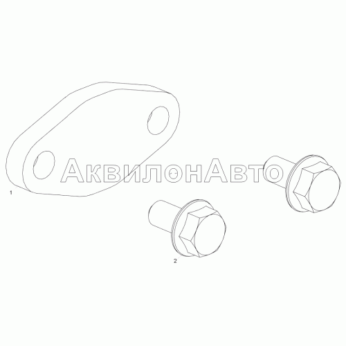 53441.1213005 Установка заглушки слива охлаждающей жидкости (ЯМЗ-53442)