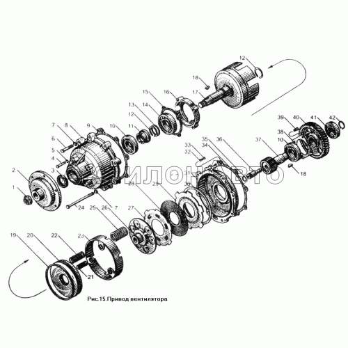 Привод вентилятора