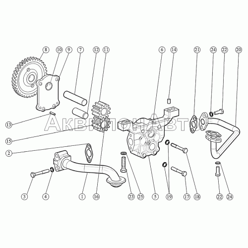 Установка масляного насоса. Установка масляного насоса.