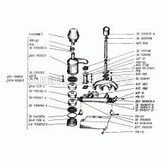 Газопровод дизеля, фильтр воздушный, искрогаситель