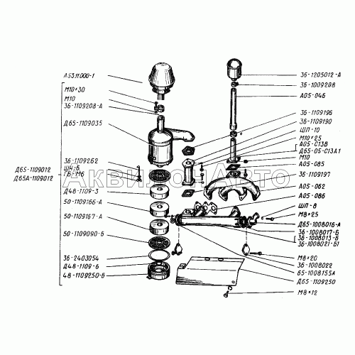 Газопровод дизеля, фильтр воздушный, искрогаситель Газопровод дизеля, фильтр воздушный, искрогаситель