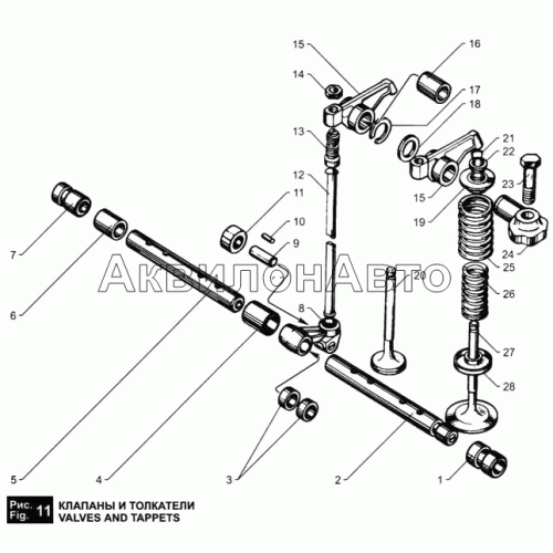 Клапаны и толкатели Клапаны и толкатели