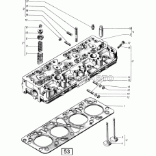 Головка цилиндров СМД-17,-17Н.01,-17Н.02,-17Н.03,-17Н.04,-18,-18Н.01,-18Н.02,-18Н.03,-18Н.04