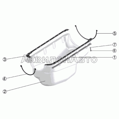 Установка картера масляного Установка картера масляного