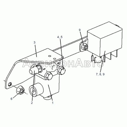 Реле включения свечей подогрева воздуха. Клапан электромагнитный управления заслонкой моторного тормоза Реле включения свечей подогрева воздуха. Клапан электромагнитный управления заслонкой моторного тормоза