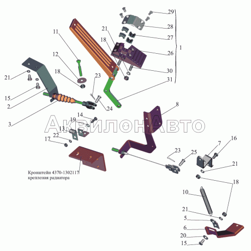 Привод  подачи топлива  437141-1108002-010 (без ограничителя скорости)