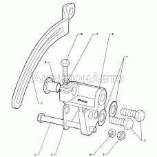 Установка кронштейна генератора