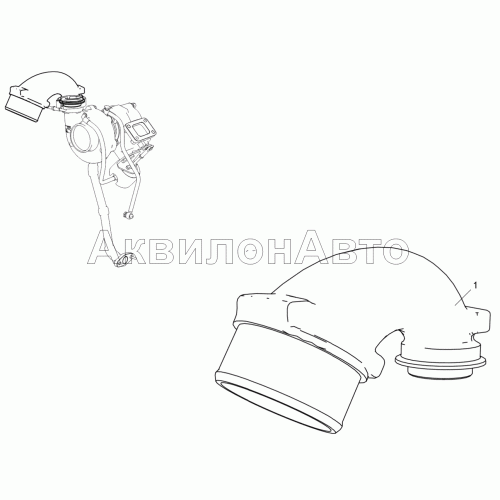 Патрубок отводящий