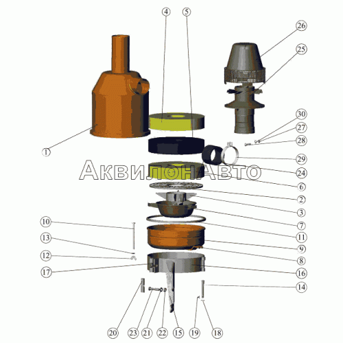 Установка воздухоочистителя Установка воздухоочистителя