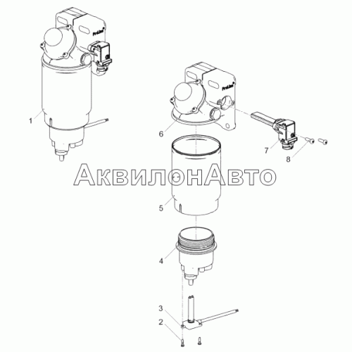 5340.1105010 Фильтр предварительной очистки топлива 5340.1105010 Фильтр предварительной очистки топлива