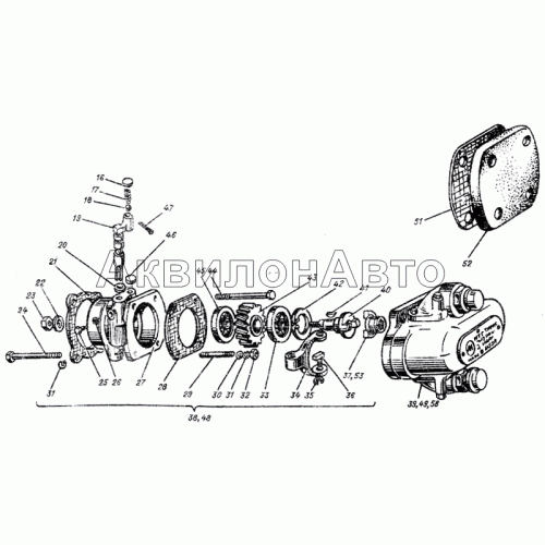 Привод гидравлических насосов