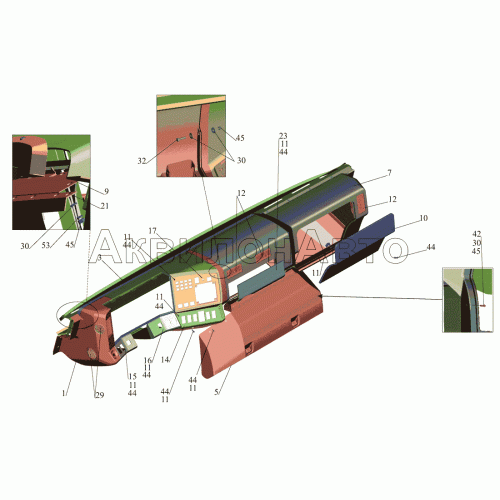 Панель приборов 4371-5300016